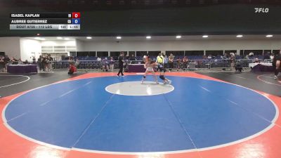 112 lbs Consolation - Isabel Kaplan, IN vs Aubree Gutierrez, CA