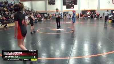 GN-3 lbs Round 1 - Jolene Nelson, Lone Tree Wrestling Club vs Kannan Antonelli, Anamosa Wrestling Club