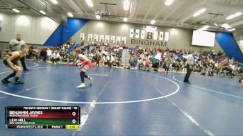 92 lbs Cons. Round 2 - Levi Hill, Roy Wrestling Club vs Benjamin Jaynes, Mountain Ridge Youth