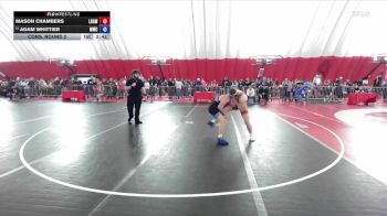 157 lbs Cons. Round 2 - Mason Chambers, La Crosse Area Wrestlers vs Adam Whittier, Mukwonago Wrestling Club