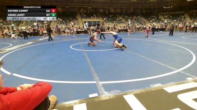 126 lbs Quarterfinal - Kayden Lowry, Grove Takedown Club vs Aidan Lakey, Tulsa Blue T Panthers