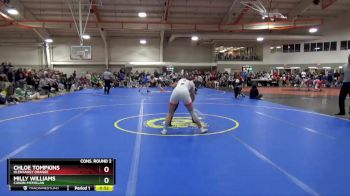 135 lbs 7th Place Match - Chloe Tompkins, Olentangy Orange vs Milly Williams, Canon-McMillan