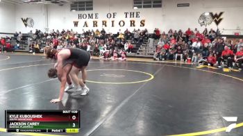 165 lbs 1st Place Match - Jackson Carey, Nashua-Plainfield vs Kyle Kuboushek, South Winneshiek