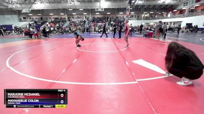 117 lbs Cons. Round 6 - Mayangelie Colon, Grand View vs Marjorie McDaniel, Colorado Mesa