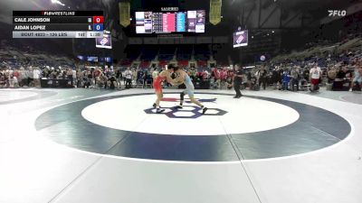 126 lbs Cons. Rd Of 64 - Cale Johnson, IA vs Aidan Lopez, IL