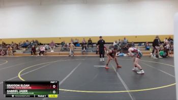 100 lbs Round 3 - Grayson Sloan, Eastside Youth Wrestling vs Gabriel Jager, Summerville Takedown Club