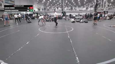 130 lbs Round 3 (10 Team) - Cooper Rushton, Iron Horse White vs Lucas Jones, Kraken Black