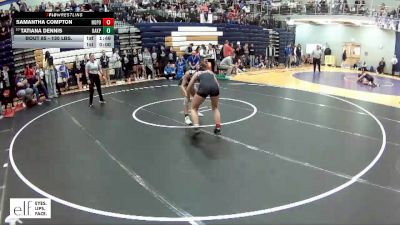130 lbs. Champ. Round 1 - SAMANTHA COMPTON, North Point vs Tatiana Dennis, Oak Park
