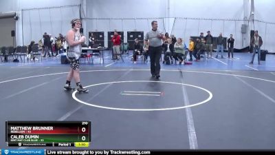 210 lbs Finals (2 Team) - Caleb Dumin, Grit Mat Club Blue vs Matthew Brunner, Rebellion