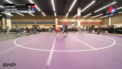 285 lbs Consi Of 8 #2 - Elijah Hines, Texas vs Logan O'Brien, Hill Country Wildcats Wrestling Club