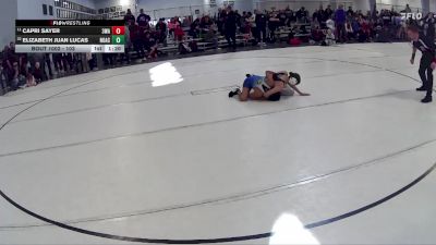 103 lbs Champ. Round 1 - Capri Sayer, 308 Wrestling Academy vs Elizabeth Juan Lucas, North Omaha Athletic Club
