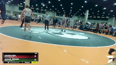 132 lbs Round 5 (6 Team) - Samuel Brown, BRAWL Silver vs Jayden Frey, Pasco Wolfpack