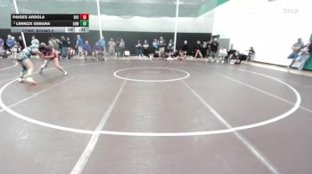 125 lbs Cons. Round 2 - Lennox Gebara, Greater Heights Wrestling vs Paiges Arsola, Southside High School