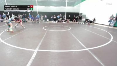 125 lbs Cons. Round 2 - Lennox Gebara, Greater Heights Wrestling vs Paiges Arsola, Southside High School