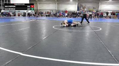 130 lbs Cons. Round 3 - Lila Nichols, Archbold High School vs Ava Stephan, Clermont Northeastern High School