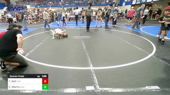 67 lbs Quarterfinal - Trenton Hall, Claremore Wrestling Club vs Camon Martin, Keystone Wrestling Club