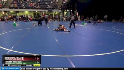 90 lbs Cons. Round 1 - Hunter Kellogg, Chickasaw Elite Wrestling Club vs Simon Hjelmeland, Centennial Youth Wrestling