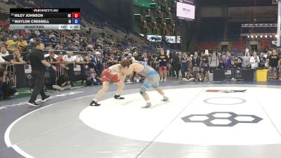 190 lbs Quarters - Riley Johnson, Nebraska vs Waylon Cressell, Iowa