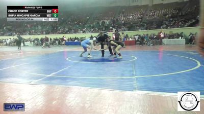 113 lbs Round Of 64 - Sofia Hincapie Garcia, Westmoore Wresting vs Chloe Porter, Bartlesville JH