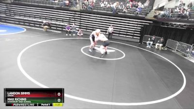 288 lbs Champ. Round 2 - Max Richins, Stansbury High School vs Landon Simms, Union