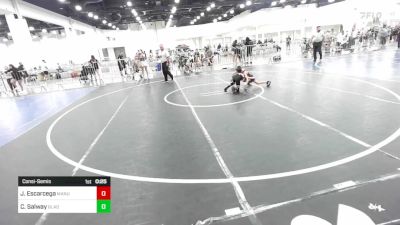 62 lbs Consolation - Jackson Escarcega, Manu WC vs Chayton Salway, Gladiator Wrestling Academy