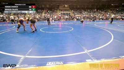 Quarterfinal - Kenzie Church, HURRICANE WRESTLING ACADEMY vs Mahlea Talato, Jackson County Wrestling Club