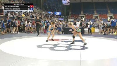 110 lbs Champ. Rd Of 64 - Kylie Kinserdahl, Wisconsin vs Priseya Ornelas, California