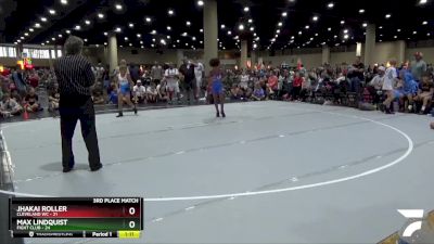 90 lbs Placement (16 Team) - Max Lindquist, Fight Club vs Jhakai Roller, Cleveland WC