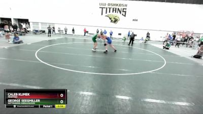 215 lbs Cons. Round 6 - Caleb Klimek, Peshtigo vs George Seegmiller, Wittenberg-Birnamwood