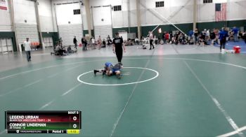 90 lbs Round 2 (8 Team) - Legend Urban, Black Fox Wrestling Team 1 vs Connor Lindeman, JR Titans