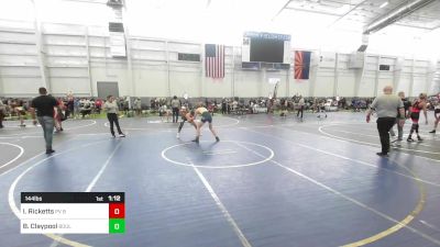 144 lbs Quarterfinal - Izak Ricketts, PV Bighorns vs Blaine Claypool, Boulder City