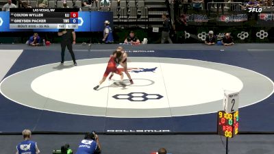 55 kg Champ. Rd Of 32 - Colton Wyller, Illinois vs Greysen Packer, Team Idaho Wrestling Club