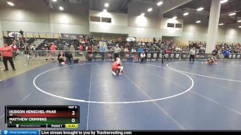 110 lbs Cons. Round 1 - Hudson Henschel-Paar, WI vs Matthew Crimmins, IA