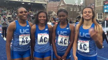 Union Catholic girls after 3rd in 4x4 COA
