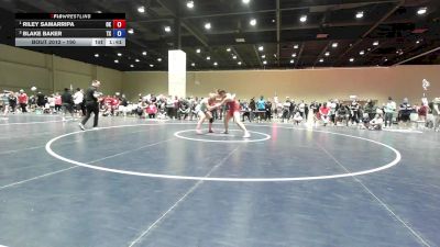 190 lbs Champ. Round 5 - Riley Samarripa, OK vs Blake Baker, TX