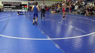 104-111 lbs Round 1 - Anthony Noriega, Williamsburg vs Aiden Davis, Cedar Rapids Washington