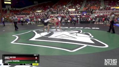 4A 215 lbs Quarterfinal - Jake Meyer, Wamego vs Carson Martin, Paola