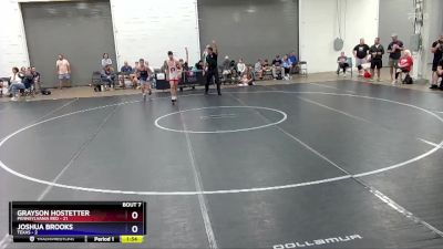 106 lbs Round 2 (8 Team) - Grayson Hostetter, Pennsylvania Red vs Joshua Brooks, Texas