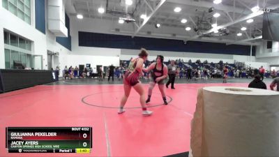 170 lbs Round 2 - Jacey Ayers, Canyon Springs High School Wre vs Giulianna Pekelder, Ramona