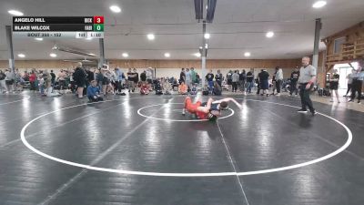 152 lbs Quarterfinal - Angelo Hill, Dickson City vs Blake Wilcox, Fabius