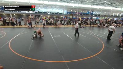 113 lbs Cons. Round 3 - Mason Lynn, Unattached vs Aiden Rohrbach, .