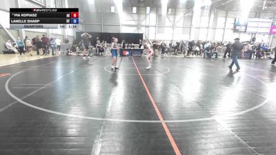 12U Girls - 94 lbs Quarters - Karter Eusterwiemann, IN vs Lauren Lopez, CA