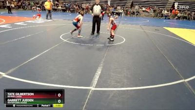 85 lbs Semifinal - Tate Gilbertson, Detroit Lakes vs Garrett Jueden, Watertown-Mayer