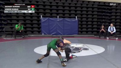 56 lbs Round Of 16 - Zachary DuWors, Montclair vs Azmere Dunbar, Baltimore
