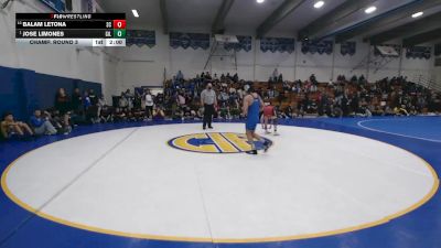 124 lbs Champ. Round 3 - Jose Limones, Gilroy vs Balam Letona, Santa Cruz