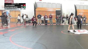 126 lbs Quarterfinal - Alex Plowman, Lowell vs Kaylee Flores Reyes, Greater Lawrence