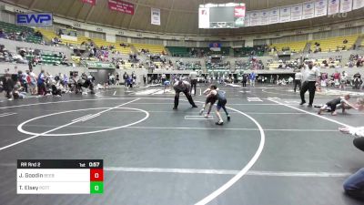 58 lbs Rr Rnd 2 - Johnathan Goodin, Beebe Badgers Wrestling Club vs Timber Elsey, Pottsville Apache Youth Wrestling