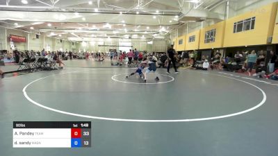 90 lbs Semifinal - Arav Pandey, Team Dynasty vs Dakota Sandy, Mat Assassins Red