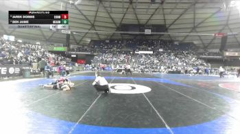 Boys 4A 132 lbs Quarterfinal - Ben Jaime, Mead vs Jarek Dobbie, Eisenhower