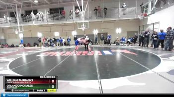 220 lbs Cons. Round 2 - William Fairbanks, Coeur D`Alene High School vs Orlando Morales, East Valley